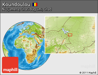 Physical Location Map of Koundoulou