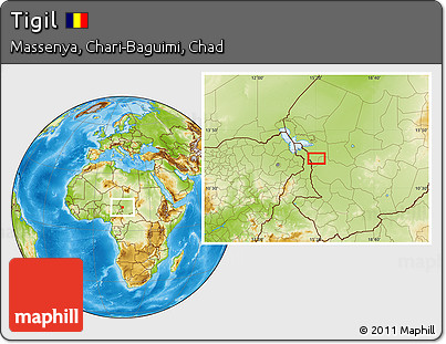 Physical Location Map of Tigil