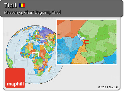 Political Location Map of Tigil