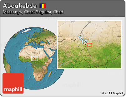 Satellite Location Map of Abouliebde
