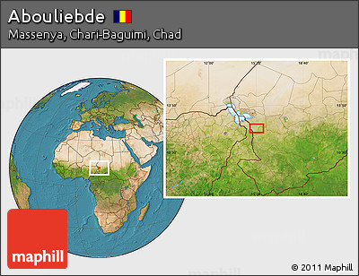 Satellite Location Map of Abouliebde