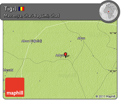 Physical Map of Tigil