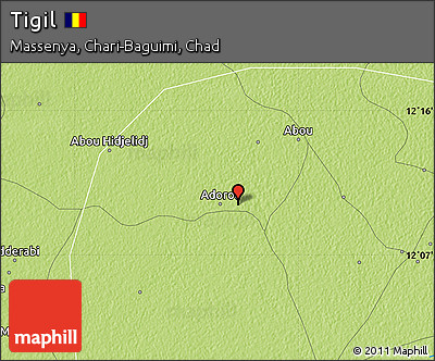 Physical Map of Tigil