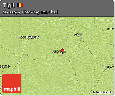 Physical Map of Tigil