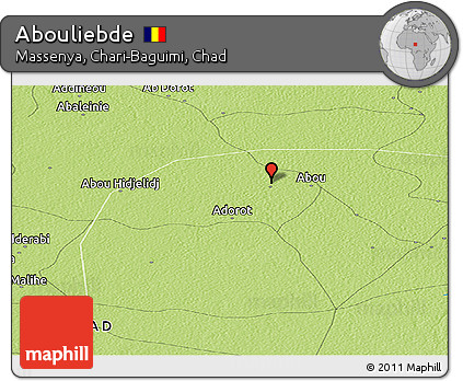 Physical Panoramic Map of Abouliebde
