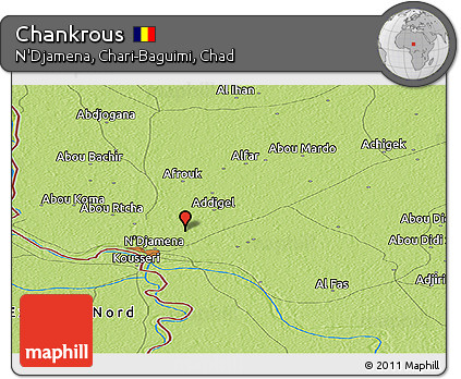 Physical Panoramic Map of Chankrous