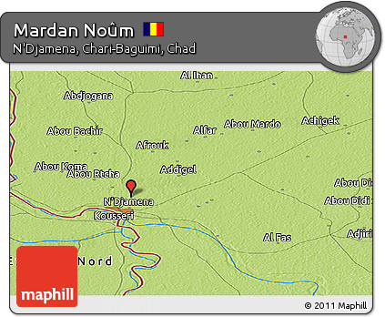 Physical Panoramic Map of Mardan Noûm