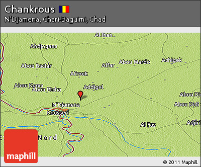 Physical Panoramic Map of Chankrous
