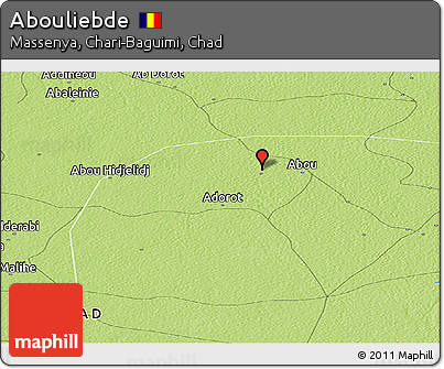 Physical Panoramic Map of Abouliebde