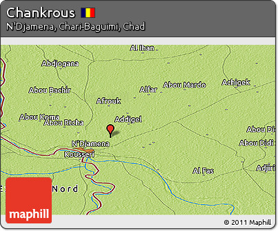 Physical Panoramic Map of Chankrous