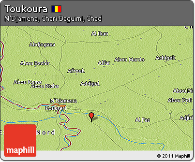 Physical Panoramic Map of Toukoura