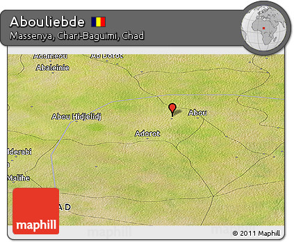 Satellite Panoramic Map of Abouliebde