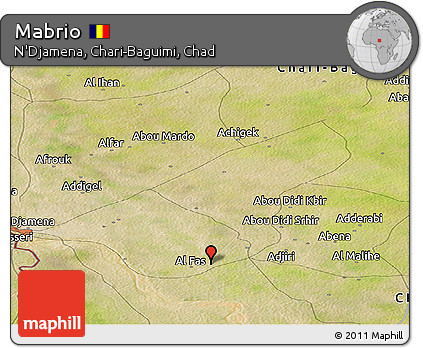 Satellite Panoramic Map of Mabrio