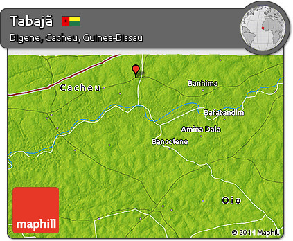 Physical 3D Map of Tabajã