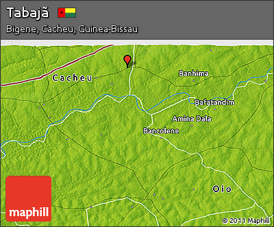 Physical 3D Map of Tabajã