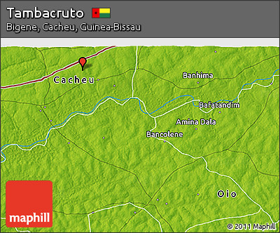 Physical 3D Map of Tambacruto