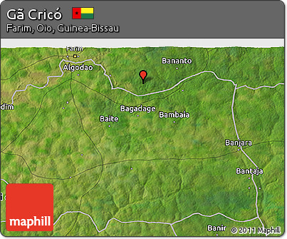 Satellite 3D Map of Gã Cricó