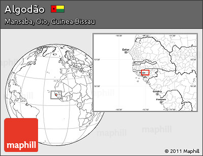 Blank Location Map of Algodão
