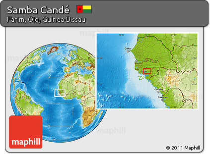 Physical Location Map of Samba Candé