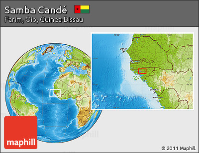 Physical Location Map of Samba Candé