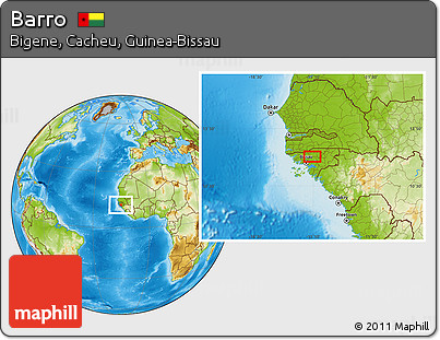 Physical Location Map of Barro