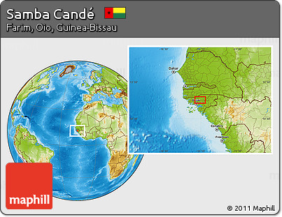 Physical Location Map of Samba Candé