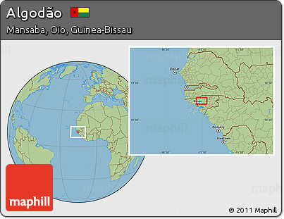 Savanna Style Location Map of Algodão