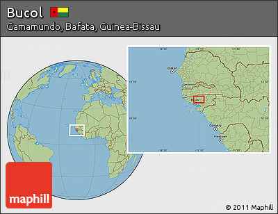 Savanna Style Location Map of Bucol