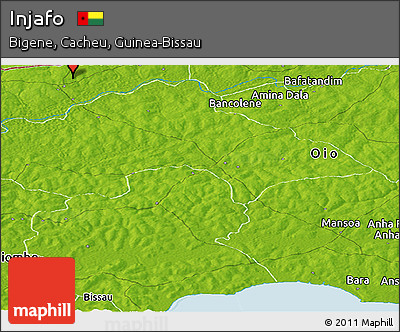 Physical Panoramic Map of Injafo