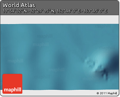 Satellite 3D Map of the Area around 12° 11' 54" N, 163° 16' 30" E
