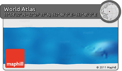 Physical Panoramic Map of the Area around 12° 11' 54" N, 163° 16' 30" E