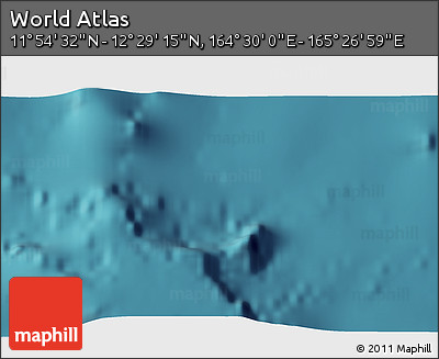 Satellite 3D Map of the Area around 12° 11' 54" N, 164° 58' 29" E