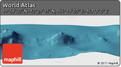 Satellite Panoramic Map of the Area around 12° 11' 54" N, 166° 40' 30" E