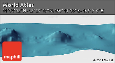 Satellite Panoramic Map of the Area around 12° 11' 54" N, 166° 40' 30" E