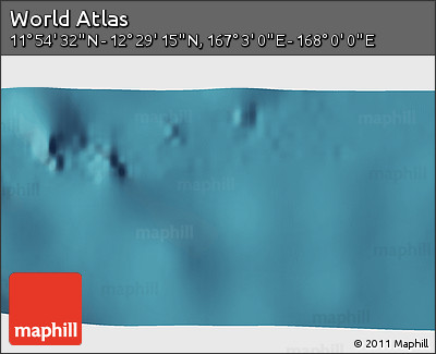 Satellite 3D Map of the Area around 12° 11' 54" N, 167° 31' 30" E