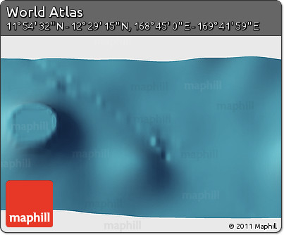 Satellite 3D Map of the Area around 12° 11' 54" N, 169° 13' 29" E