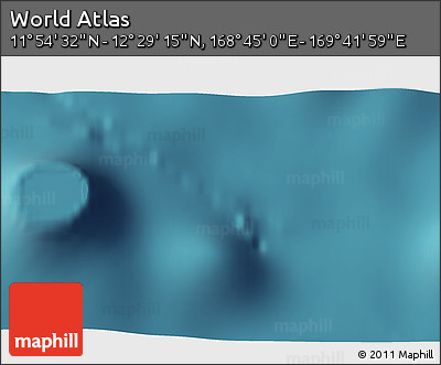Satellite 3D Map of the Area around 12° 11' 54" N, 169° 13' 29" E