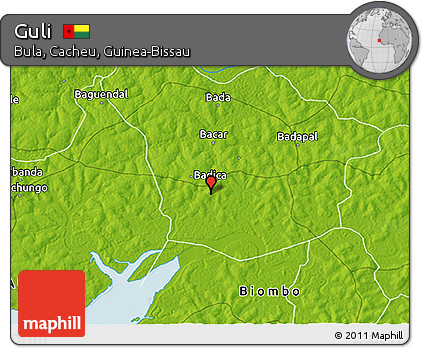 Physical 3D Map of Guli