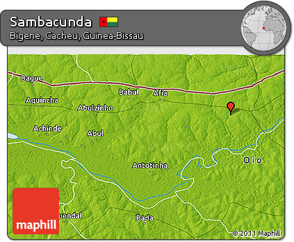 Physical 3D Map of Sambacunda