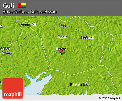 Physical 3D Map of Guli