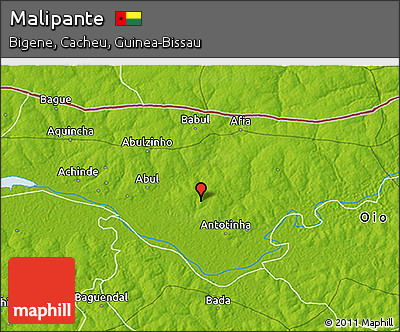 Physical 3D Map of Malipante