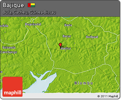 Physical 3D Map of Bajique