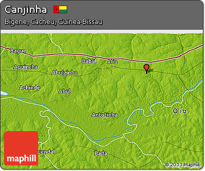 Physical 3D Map of Canjinha