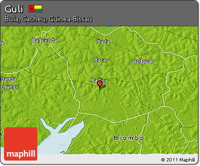 Physical 3D Map of Guli