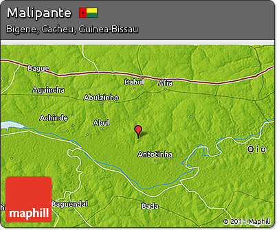 Physical 3D Map of Malipante