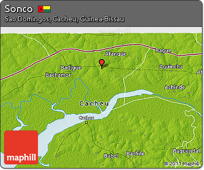 Physical 3D Map of Sonco