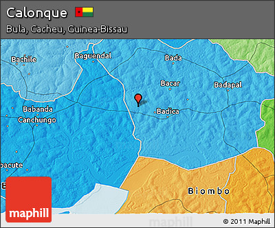 Political 3D Map of Calonque