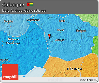 Political 3D Map of Calonque