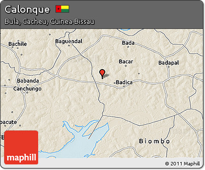 Shaded Relief 3D Map of Calonque