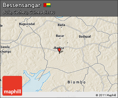 Shaded Relief 3D Map of Bessensangar